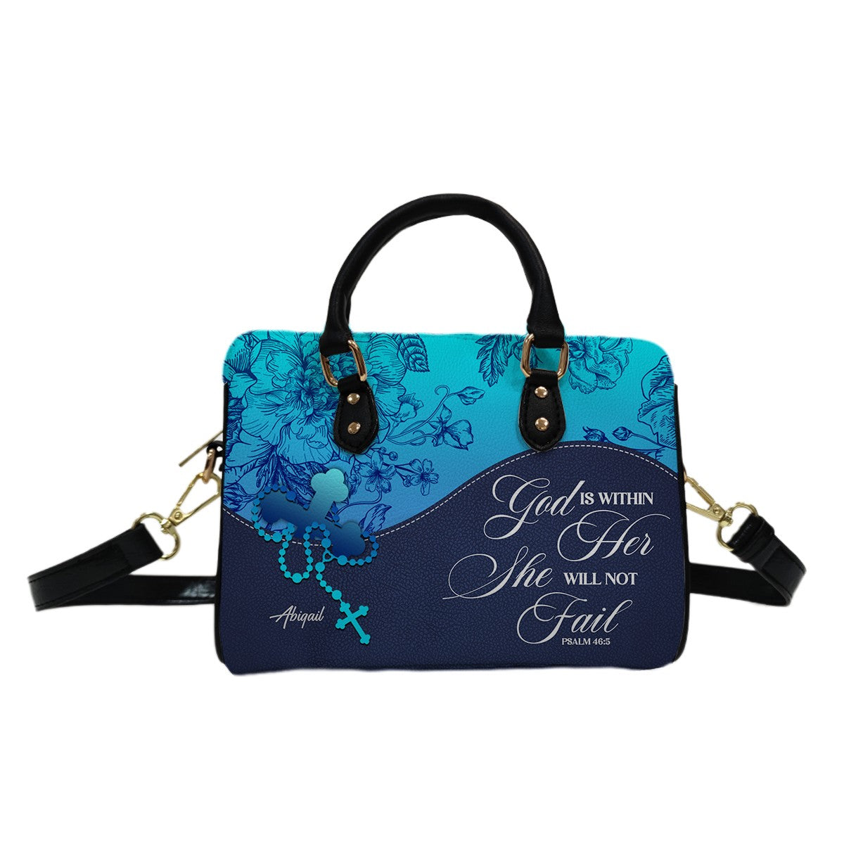 Personalized Mini Leather Satchel – Christian Handbag with Bible Verse | CHRISTIANARTBAG