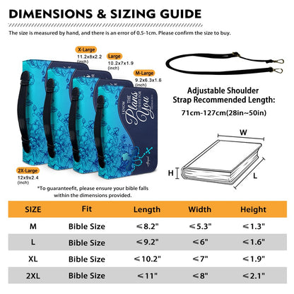 Personalized Bible Cover – Custom Scripture Case for Women | CHRISTIANARTBAG