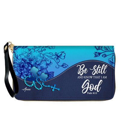 Personalized Christian Long Wallet for Women | Engraved Bible Verse & Name Wristlet Purse – CHRISTIANARTBAG