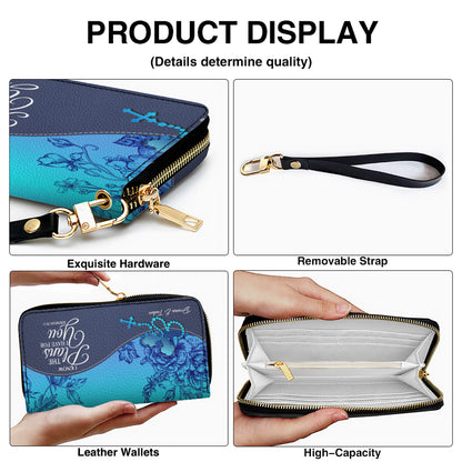 Personalized Christian Long Wallet for Women | Engraved Bible Verse & Name Wristlet Purse – CHRISTIANARTBAG