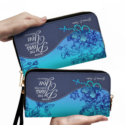 Personalized Christian Long Wallet for Women | Engraved Bible Verse & Name Wristlet Purse – CHRISTIANARTBAG