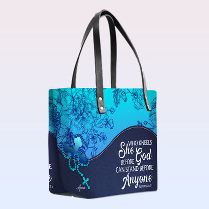 Personalized Leather TOTE Bag – Custom Name & Bible Verse Christian Handbag | CHRISTIANARTBAG Luxury Collection