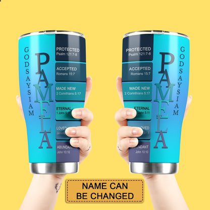 Christianartbag Drinkware, Uncover The Sacred Meaning Of Your Name, Personalized Tumbler, Christian Gifts, CABTB014825