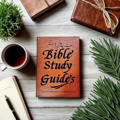Premium Leather Bible Study Guide - A Guide to Deepen Your Faith and Knowledge | Personal Journal & Devotional