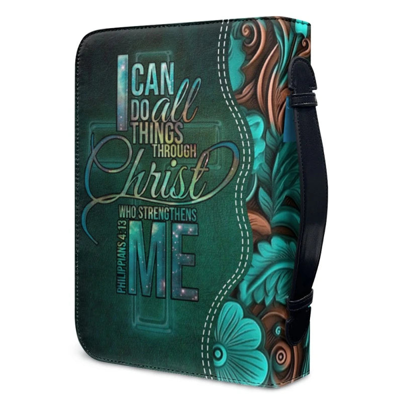 Christianartbag Bible Cover, I Can Do All Things Through Christ Philippians 4:13 Personalized Bible Cover, African Women Bible Cover, Christmas Gift, CABBBCV01270823. - Christian Art Bag