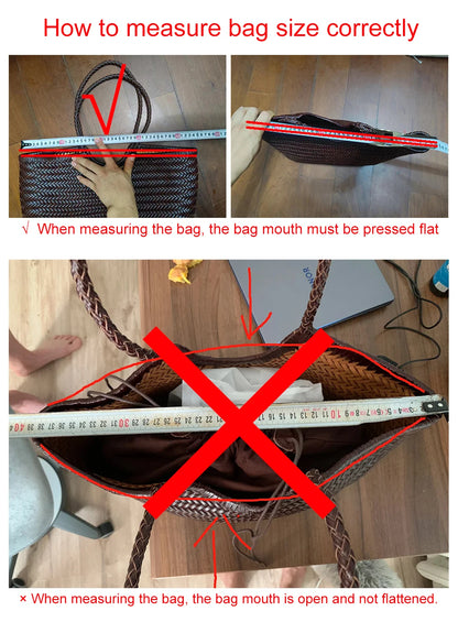 CHRISTIANARTBAG Genuine Leather Woven Tote Bag – Handcrafted Vintage Cowhide Shoulder Purse for Women, Large Capacity Artisan Basket Bag