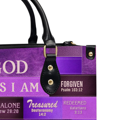 Christianartbag Handbags, God Says I Am Leather Handbag, Personalized Bags, Gifts for Women, Christmas Gift, CABLTB0117724.