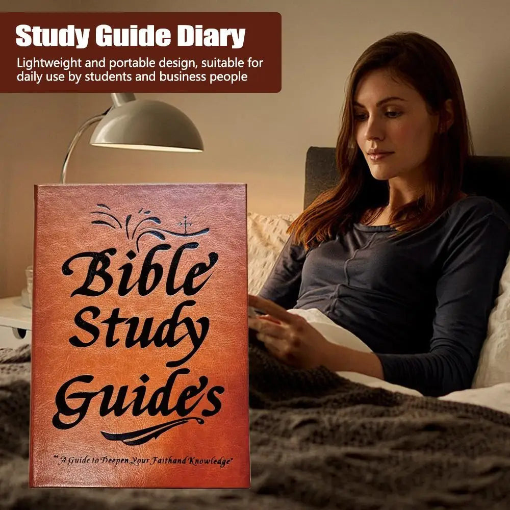 Premium Leather Bible Study Guide - A Guide to Deepen Your Faith and Knowledge | Personal Journal & Devotional