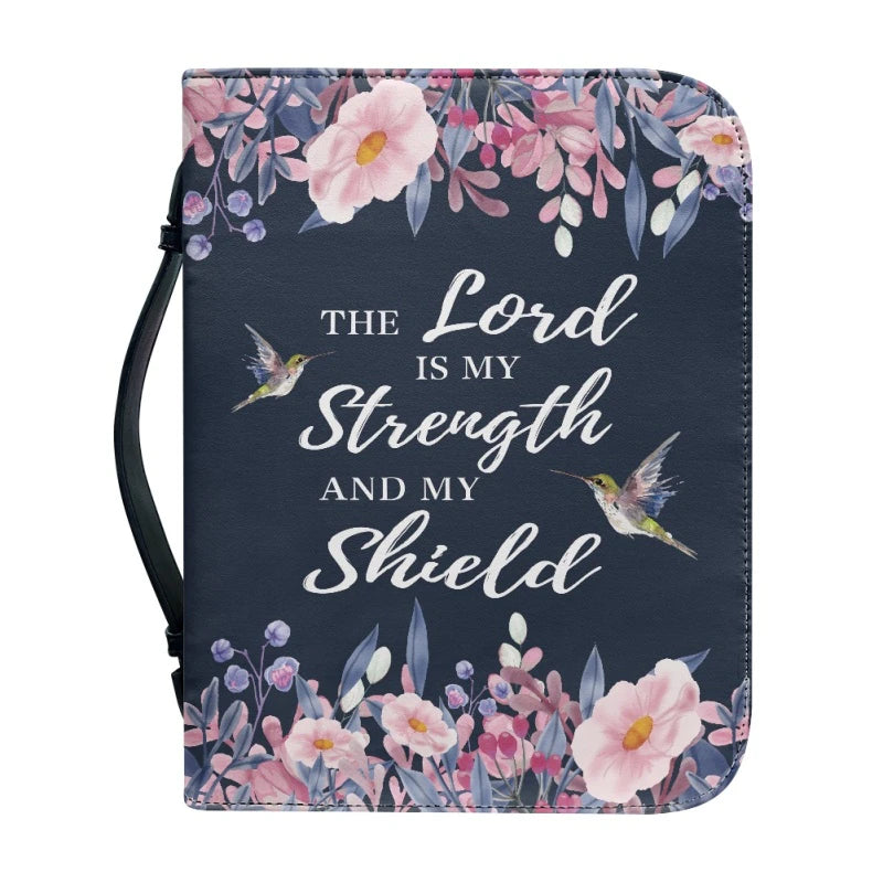 Christianartbag Bible Cover, The Lord Is My Strength And My Shield Bible Cover, Personalized Bible Cover, Gifts For Men, Christmas Gift, CABBBCV05290723 - Christian Art Bag