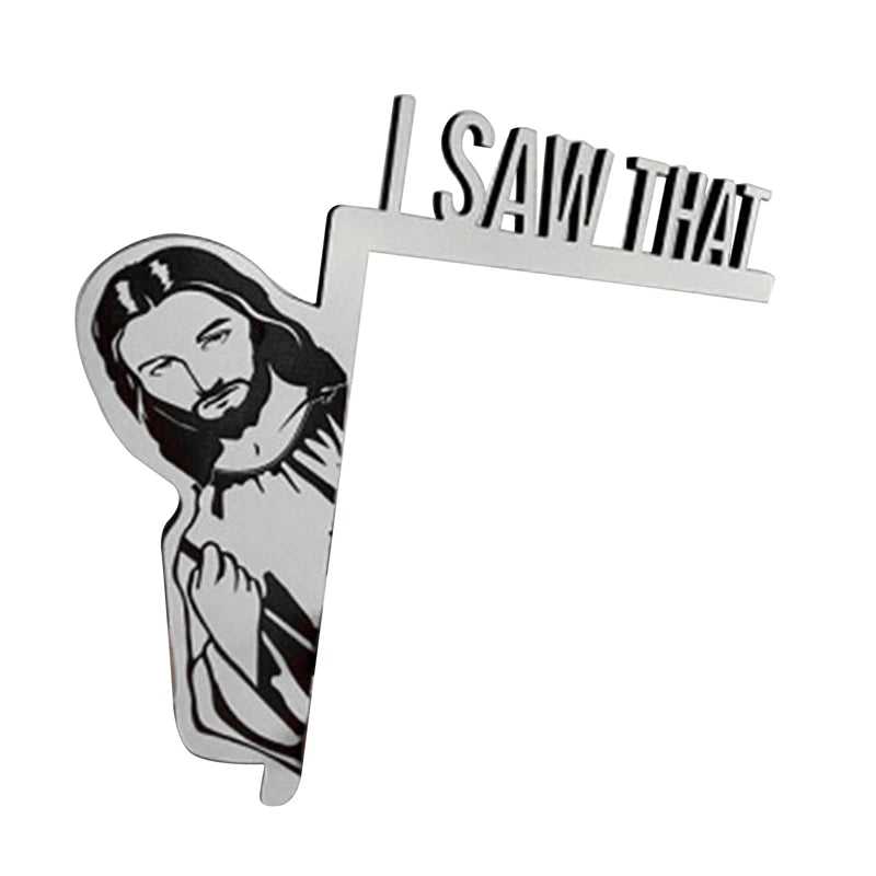 Christianartbag Home Decor, Creative Home Decor Jesus I Saw That Over Door Jesus Sign Wood Jesus I Saw That Jesus Door Hanger Funny Home Decorate NEW - Christian Art Bag