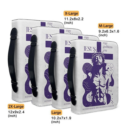 CHRISTIANARTBAG Bible Cover - Jesus May God bless You - Personalized Bible Cover - Christian Gifts 01040925