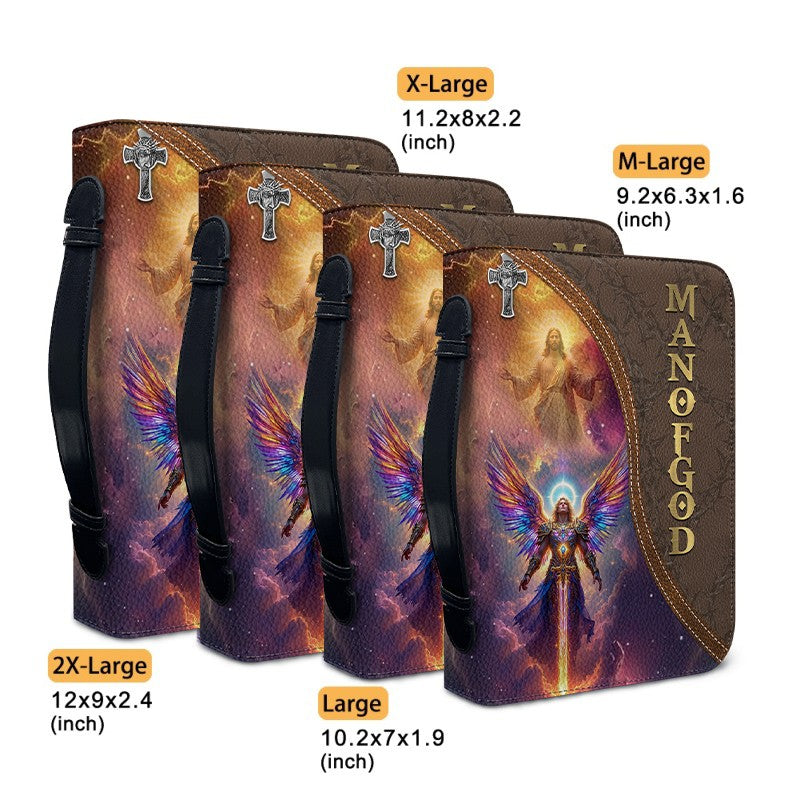 Personalized Bible Cover with Custom Name – Each Letter Matches a Bible Verse | Unique Christian Gift for Men