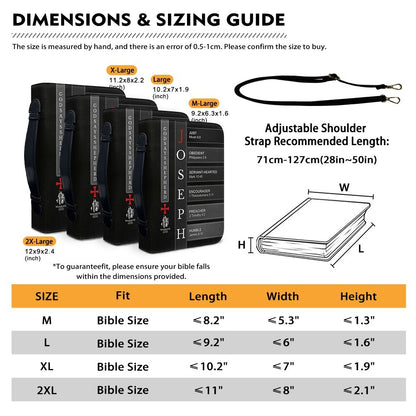 Personalized Bible Cover for Men – Christian Leather Pastor Gift with Name & Scripture | CHRISTIANARTBAG