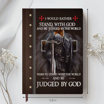 Personalized Leather Notebook – Custom Name with Bible Verses for Each Letter | Christian Gift for Men & Women