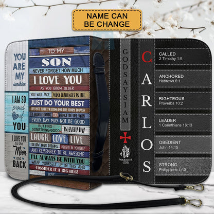 CHRISTIANARTBAG Bible Cover - Uncover the sacred meaning of your name - Family Bible Cover - Personalized Bible Cover, CABBBCV02080924.