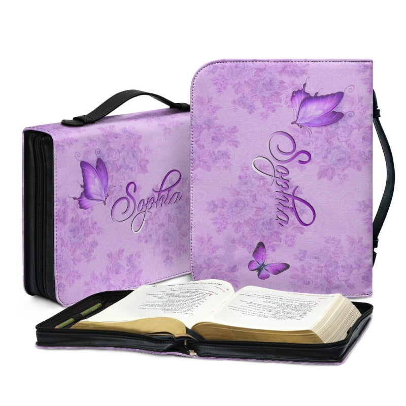 Christianartbag Bible Cover, Lord Stood With Me Bible Cover, Personalized Bible Cover, Lily Folower Bible Cover, Christian Gifts, CAB05291223. - Christian Art Bag