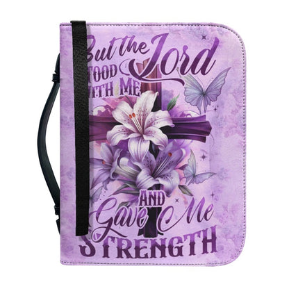 Christianartbag Bible Cover, Lord Stood With Me Bible Cover, Personalized Bible Cover, Lily Folower Bible Cover, Christian Gifts, CAB05291223. - Christian Art Bag