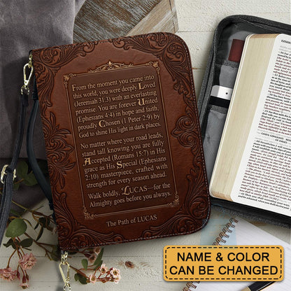 Personalized Name Acrostic Bible Story Cover | Custom Colors & Verses - CHRISTIANARTBAG 01090426