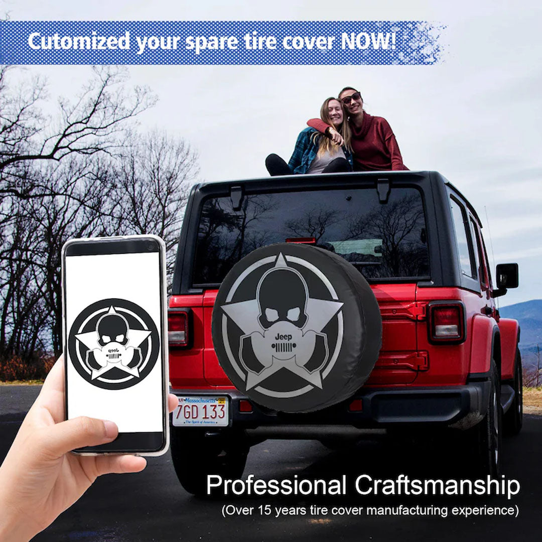 Customizable Spare Tire Cover by CHRISTIANARTBAG - Personalize with Your Own Photo, Text, or Logo