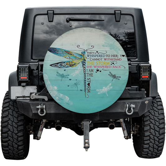 Resilience Grace Custom Spare Tire Cover by CHRISTIANARTBAG - Empowering Message of Inner Strength