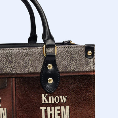 Strong Women Personalized Leather Handbag by CHRISTIANARTBAG – Empowerment in Style - CABLTHB21020424.