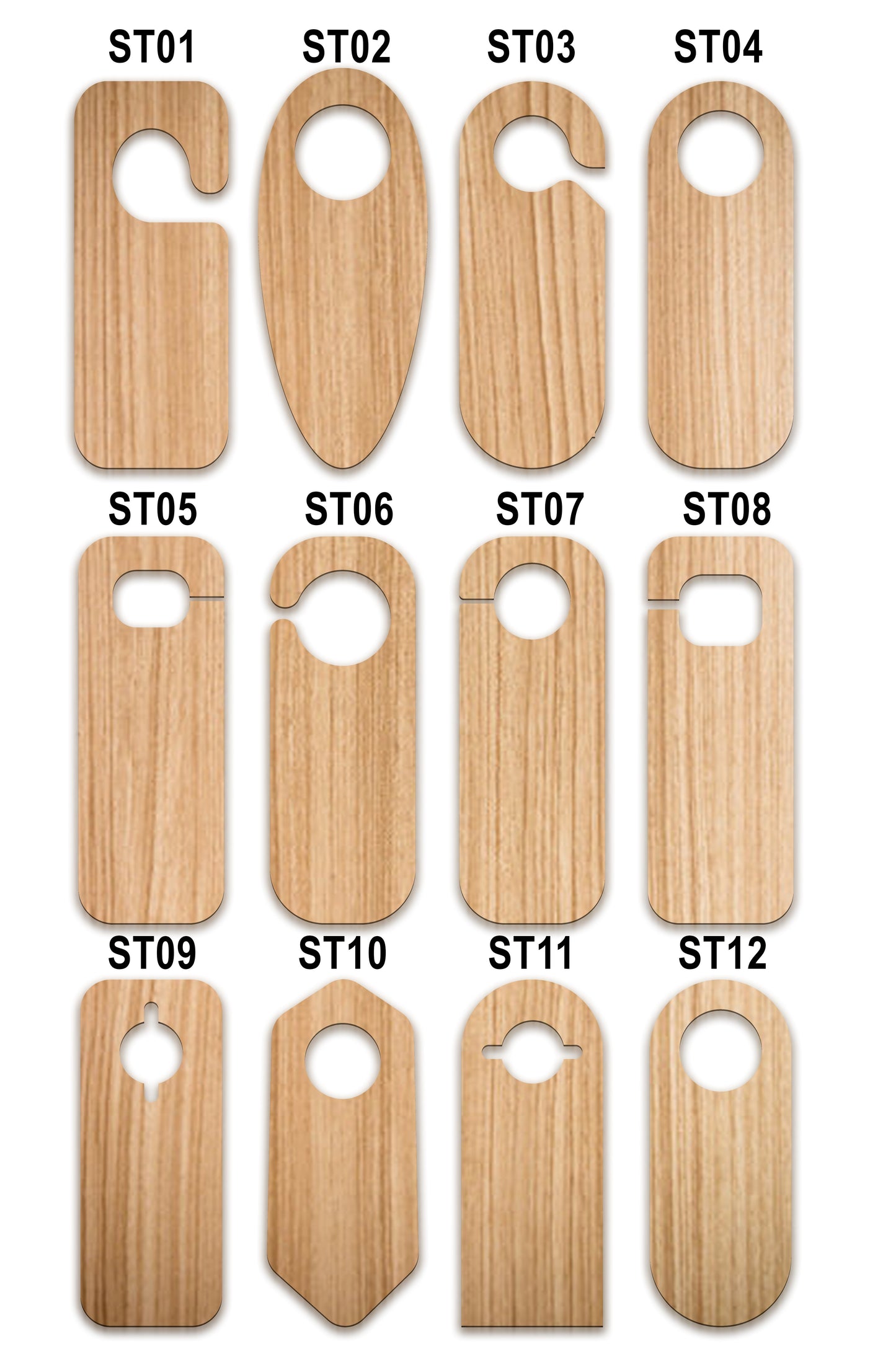 Personalized Christian Door Knob Hanger – God Says I Am Door Knob Sign – Personalized Name with Verses – Premium Acrylic or Wood | CHRISTIANARTBAG