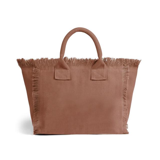 HPSP Handmade Bag, Summer New Simple Fashion Design Women's Tassels Dumpling Handbag Large Capacity Canvas Bag Beach Bag Luxury Brand Tote Bag. - Christian Art Bag