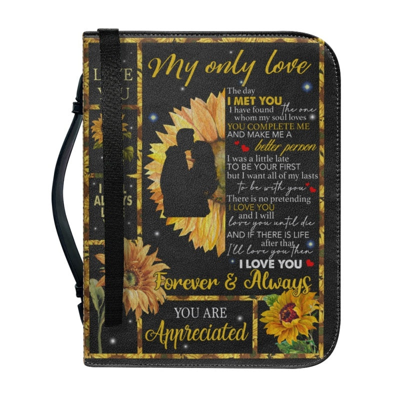 Christianartbag Bible Cover, To My Girlfriend Bible Cover, Personalized Bible Cover, Gift For Girlfriend, Christian Gifts, CAB02081223. - Christian Art Bag