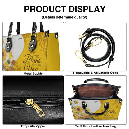 SET Sunflower – Personalized Leather Handbag & Wallet | Christian Faith-Inspired Gift by CHRISTIANARTBAG