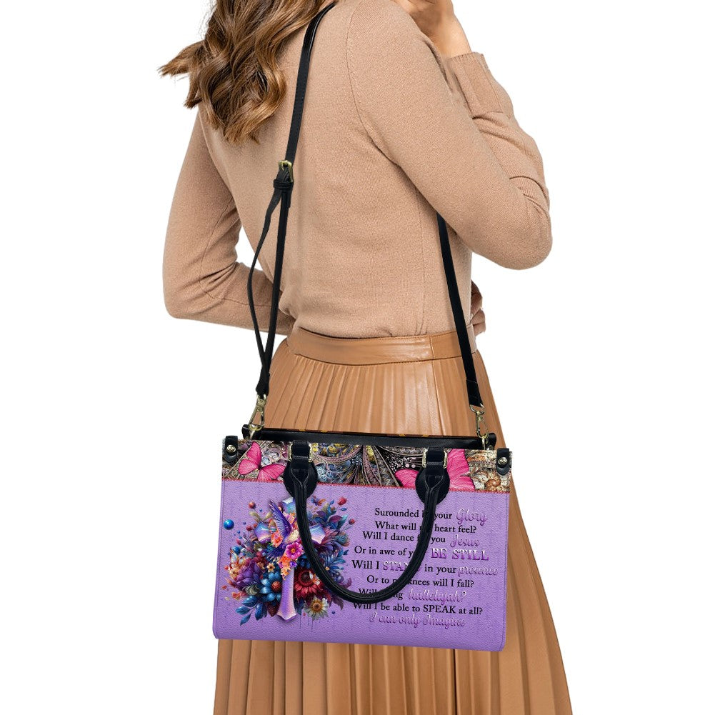 CHRISTIANARTBAG Leather Handbag - Personalized Leather Handbag - Way Maker Miracle Worker - Mini Bag - TOTE Bag.