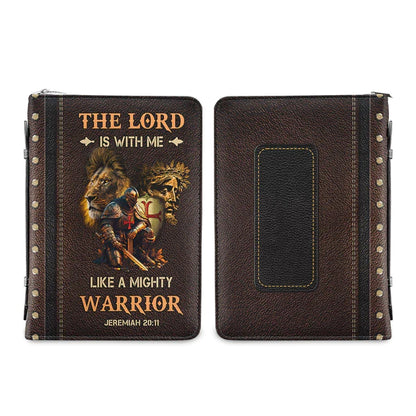 Christianart Bible Cover, The Lord Is With Me Like A Mighty Warrior Jeremiah 20 11, Personalized Gifts for Pastor, Gifts For Women, Gifts For Men. - Christian Art Bag