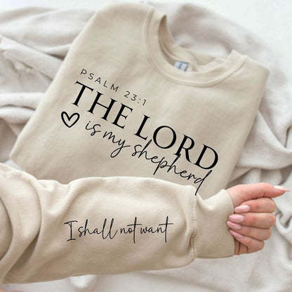 CHRISTIANARTBAG Personalized Sweatshirt : The Lord Is My Shepherd Psalm 23 1 - Personalized T-Shirt - CAB10121324