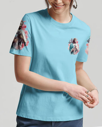 Christianartbag 3D T-Shirt For Women, The Lord Is On My Side Lamb Women's All Over Print Shirt, Christian Shirt, Faithful Fashion, 3D Printed Shirts for Christian Women, CABWTS03200923. - Christian Art Bag