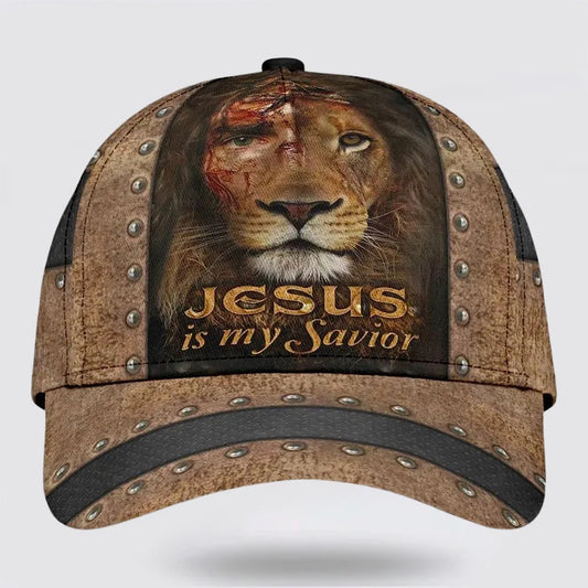 Christianartbag Hat, Personalized Name Classic Cap with The Lion Jesus Is My Savior Design, Personalized Hat, Christian Hat, CABHAT10141223. - Christian Art Bag