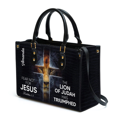 Christianartbag Handbag, The Lion Of Judah Has Triumphed Leather Handbag, Personalized Gifts, Gifts for Women, Christmas Gift. - Christian Art Bag