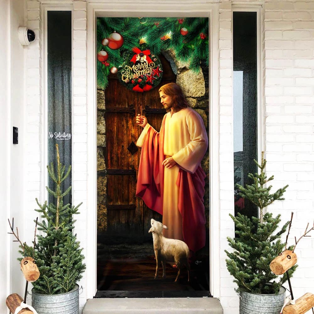 Christianartbag Door Cover, The Lord Jesus Christ Is Come, Religious Door Decorations, Christian Home Decor - Christian Art Bag