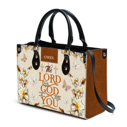 Christianartbag Handbag, The Lord Your God Is With You Awesome, Personalized Gifts, Gifts for Women, Christmas Gift. - Christian Art Bag