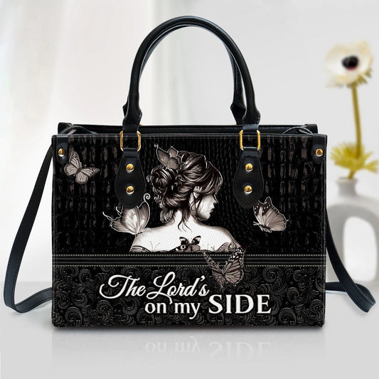 Christianartbag Handbag, The Lord‘s On My Side Butterfly, Personalized Gifts, Gifts for Women, Christmas Gift. - Christian Art Bag