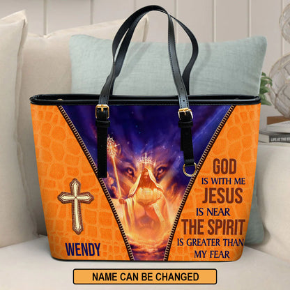 Christianartbag Handbag, The Spirit Is Greater Than My Fear, Personalized Gifts, Gifts for Women, Christmas Gift. - Christian Art Bag