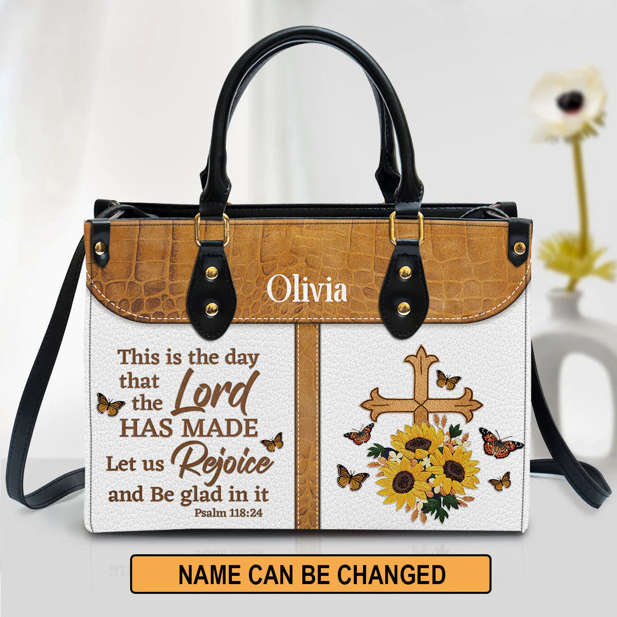 Christianartbag Handbag, This Is The Day That The Lord Has Made, Personalized Gifts, Gifts for Women, Christmas Gift. - Christian Art Bag