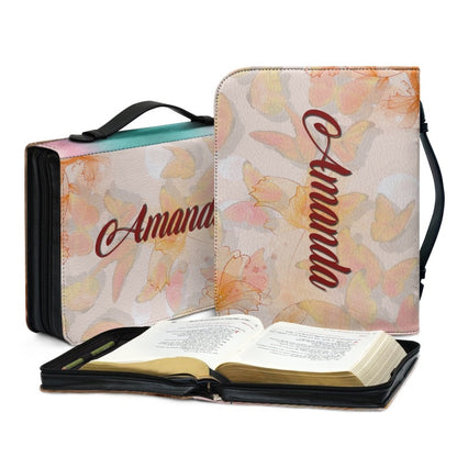 Christianartbag Bible Cover, To My Daughter From Mom Bible Cover, Personalized Bible Cover, Art Design Bible Cover, Christian Gifts, CAB18071223. - Christian Art Bag