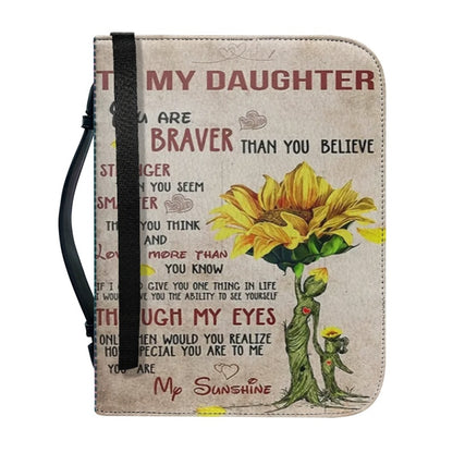 Christianartbag Bible Cover, To My Daughter From Mom Bible Cover, Personalized Bible Cover, Art Design Bible Cover, Christian Gifts, CAB20071223. - Christian Art Bag