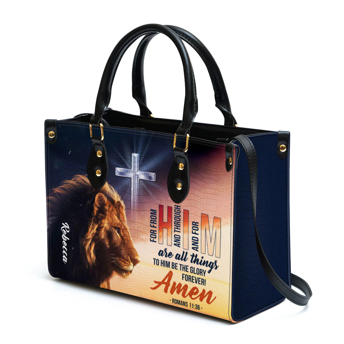 Christianartbag Handbag, To Him Be The Glory Forever, Personalized Gifts, Gifts for Women, Christmas Gift. - Christian Art Bag