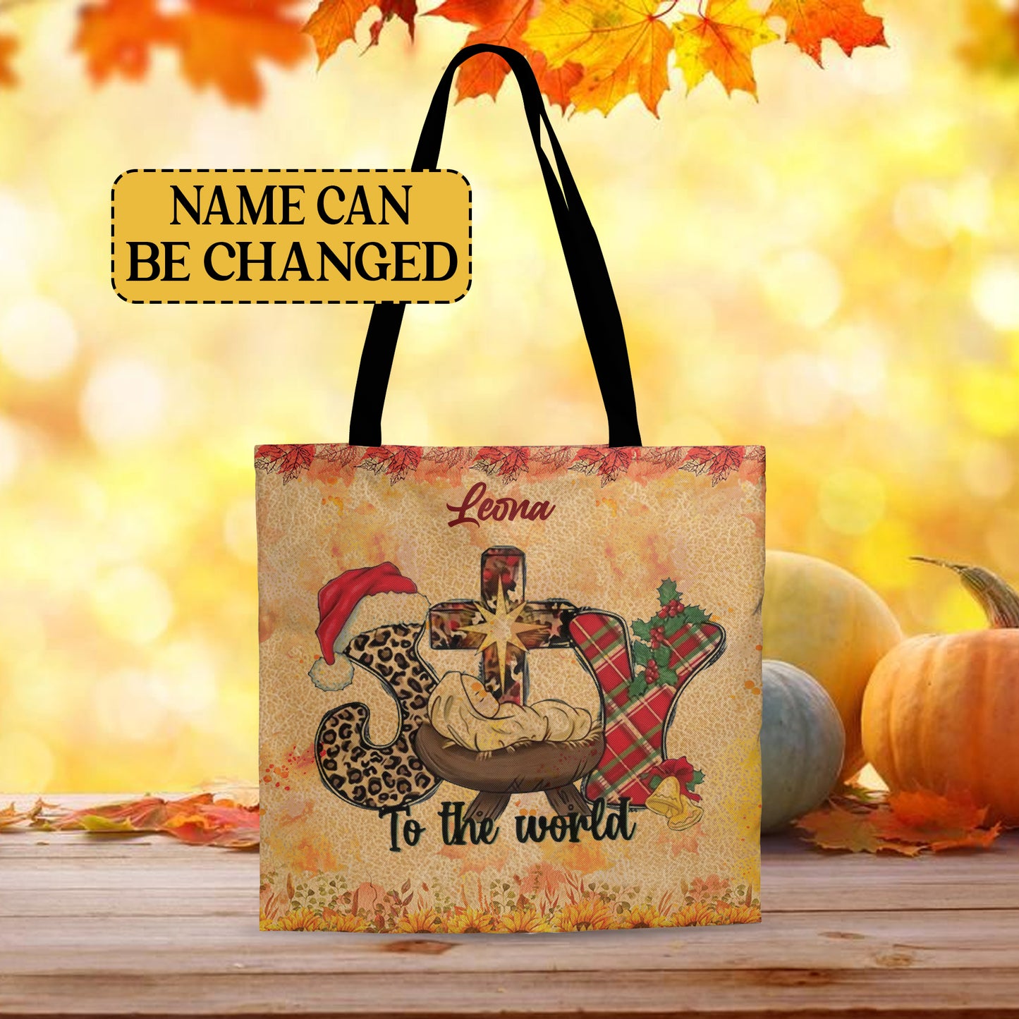 Christianartbag TOTE Bag, Fall Collection TOTE Bag - Durable Polyester Canvas with Stylish Designs, Personalized TOTE Bag, CAB06031023. - Christian Art Bag