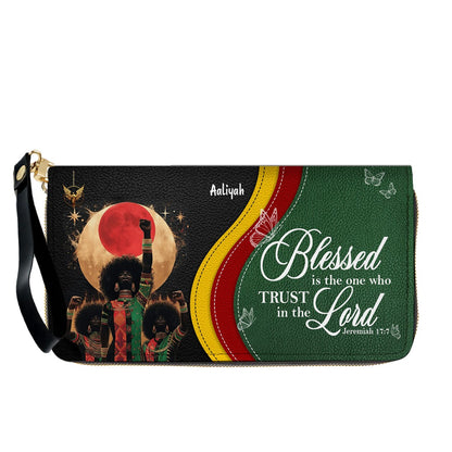 Set - Personalized Christian Leather Handbag & Wallet | Custom Bible Verse Faith Gift for Women by CHRISTIANARTBAG