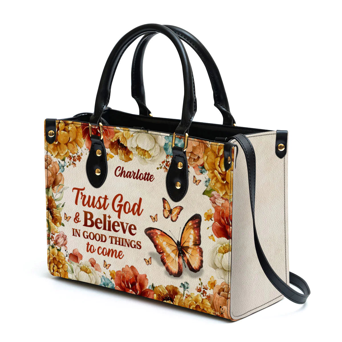 Christianart Handbag, Trust God And Believe In Good Things To Come, Personalized Gifts, Gifts for Women, Christmas Gift. - Christian Art Bag