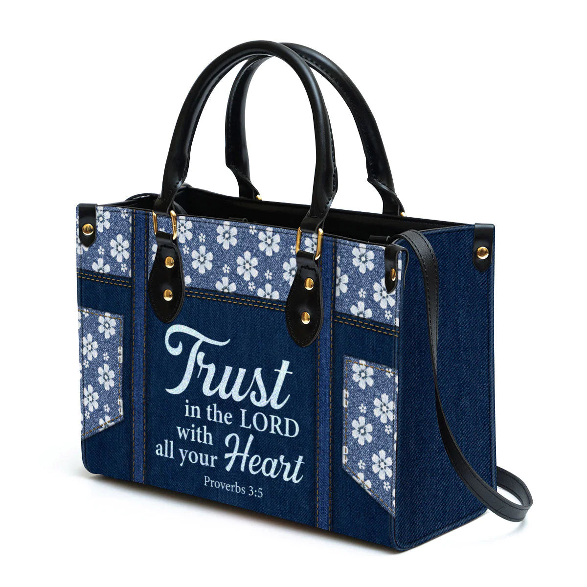 Christianart Handbag, Trust In The Lord With All Your Heart, Personalized Gifts, Gifts for Women. - Christian Art Bag