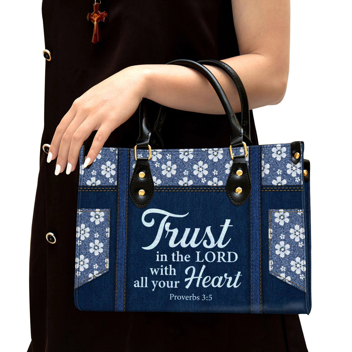 Christianart Handbag, Trust In The Lord With All Your Heart, Personalized Gifts, Gifts for Women. - Christian Art Bag
