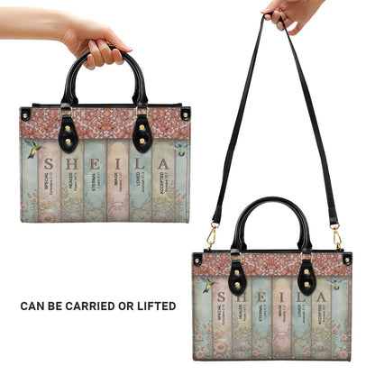 Christianartbag Handbags- Uncover the sacred meaning of your name - Bookmarks Leather Handbag - CABLTB01120624.