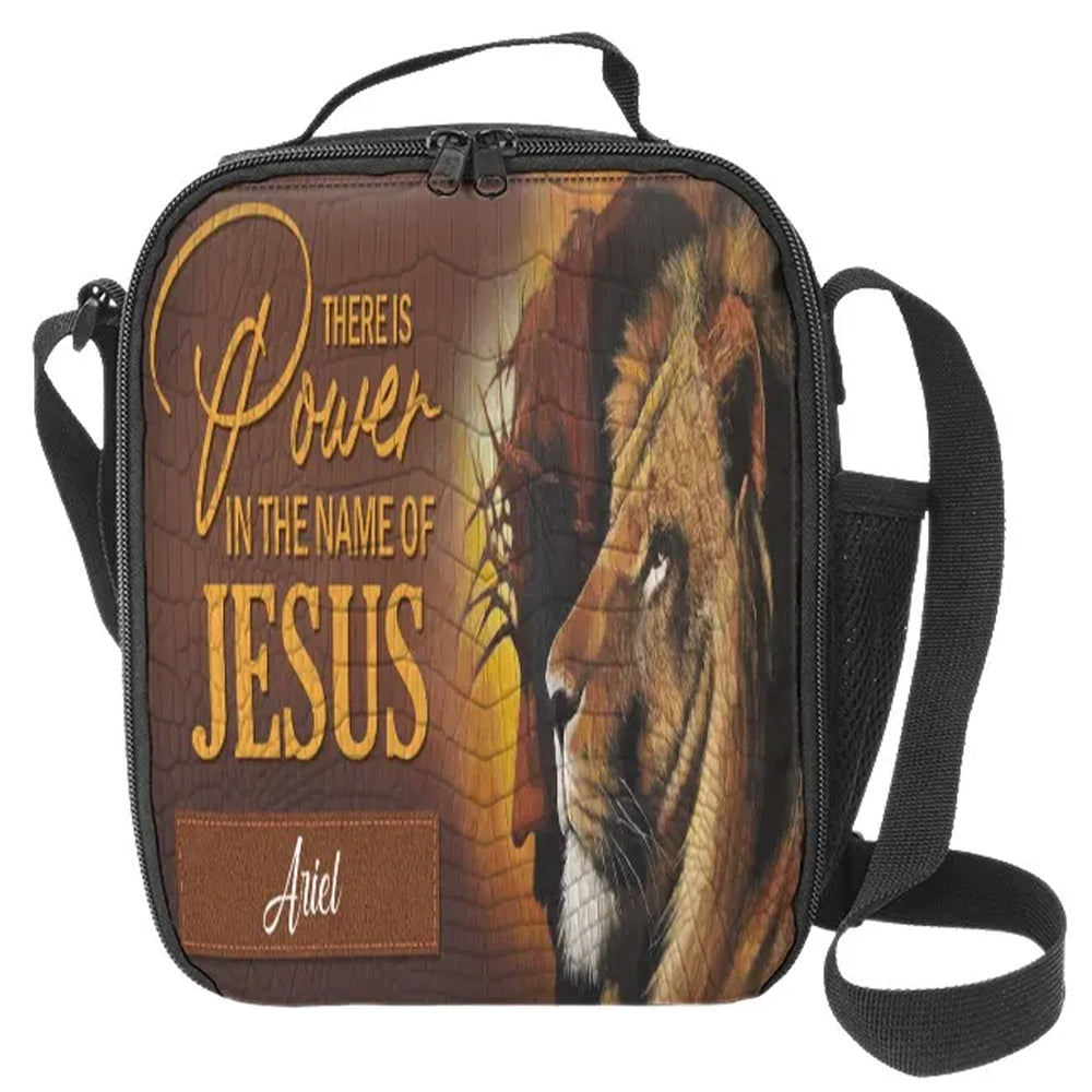 HPSP Checkbook Cover, Personalized PU Card Bag, There Is Power In The Name Of Jesus. - Christian Art Bag